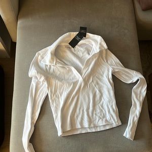 White collar top NWT
